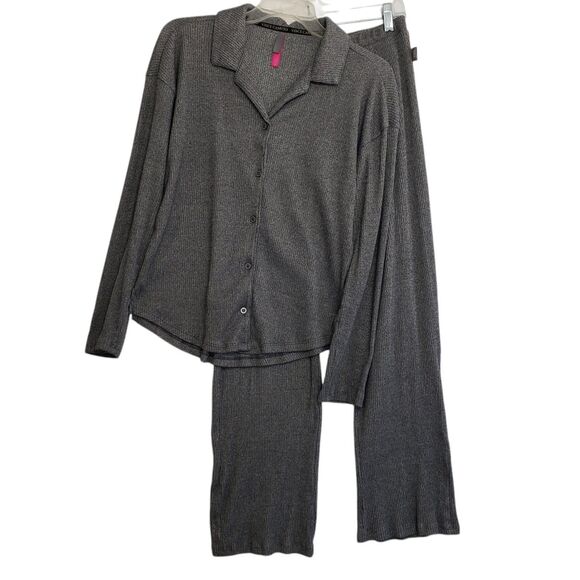 Vince Camuto Women's 2-Piece Set, Medium, Grey, Ribbed, Comfortable and Stretchy - Picture 1 of 12